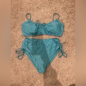 Blue High Waisted Bikini
